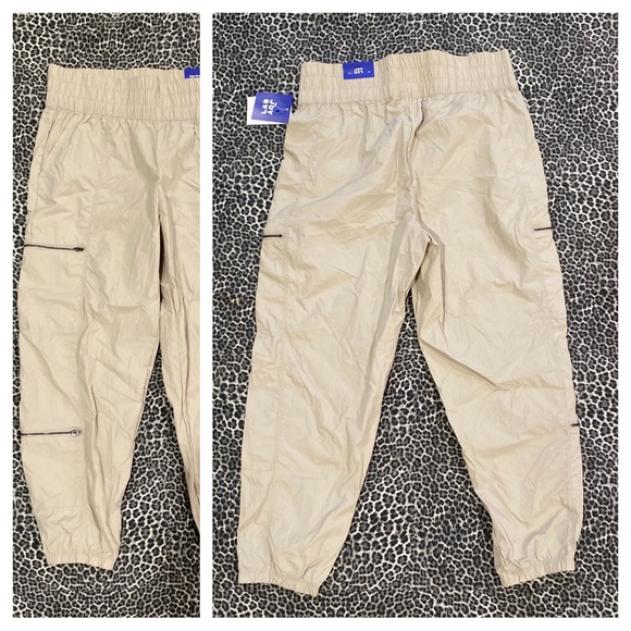 Women's High-Rise Cargo Joggers JoyLab NWT Tan - Picture 6 of 9